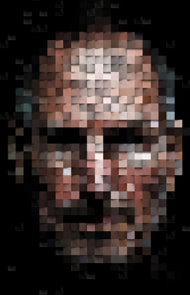 Create portraits with geometry shapes.