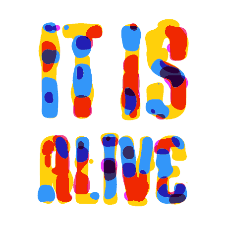 Animated text effect.
