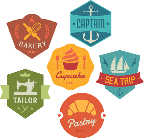 Logo badge templates