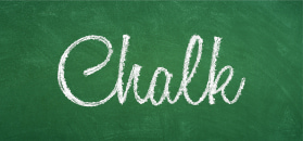 Green chalk board