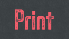 Red print effect