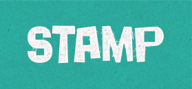Stamp text design