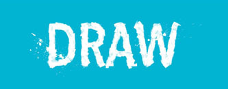 Paint brush typography.