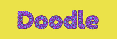 Pencil doodle typography.