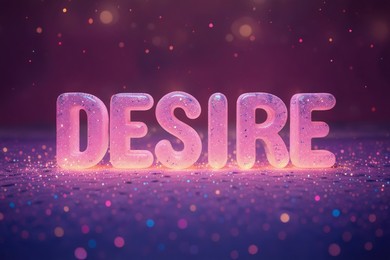 Sweet candy and bokeh glitter text effect.