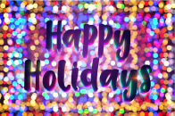 Happy holiday lettering