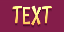 Comic 3D text