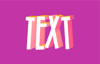 Plain 3D lettering