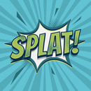 Splat call-out typography