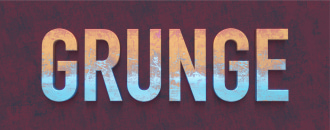 Metal grunge lettering