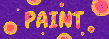 Paint typography graphics