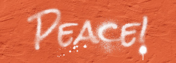 Spray paint text effect