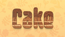 Cake lettering