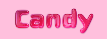 Candy typography