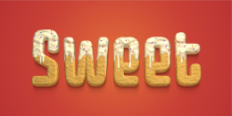 Confectionery text design