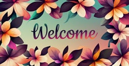 Flower invitation card design.