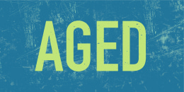 Aged typography