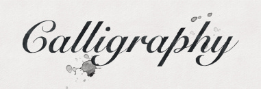2D calligraphy