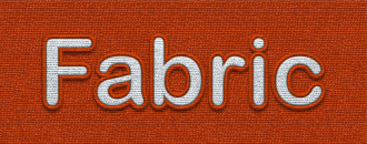 Fabric text design