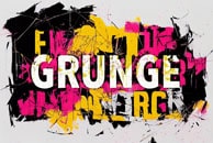 Paint typography on a graffiti wall.