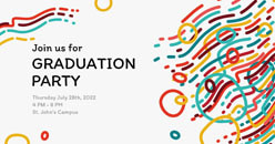 Invitation to graduation party template.