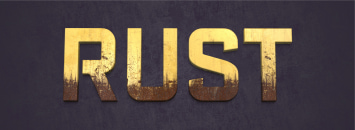 Metal rust typography
