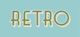 Retro text style