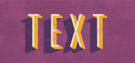 Aged lettering