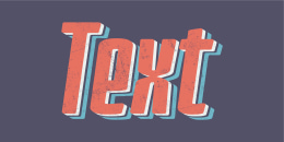 Aged text design