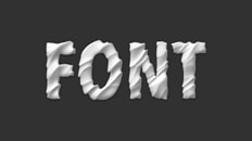 Clay font effect