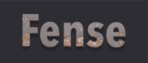 Fence typography