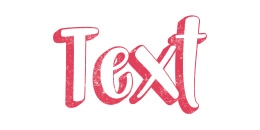 White vintage text