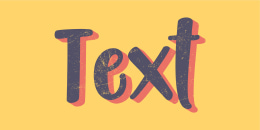 Vintage style text