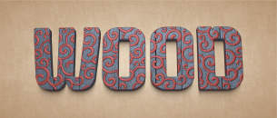 Carved typography
