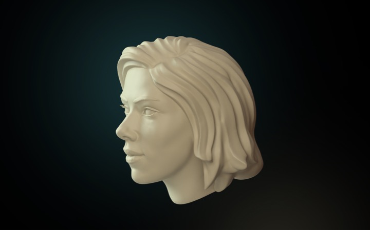 3D human sample created by Yevhen Buzuk in ZBrush.