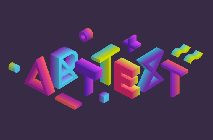 Isometric 3D illustration created in Art Text.