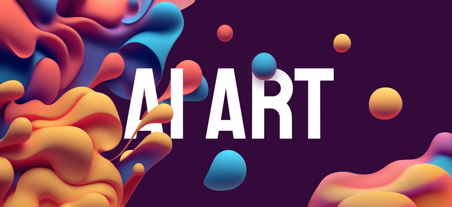 AI in typography graphics.