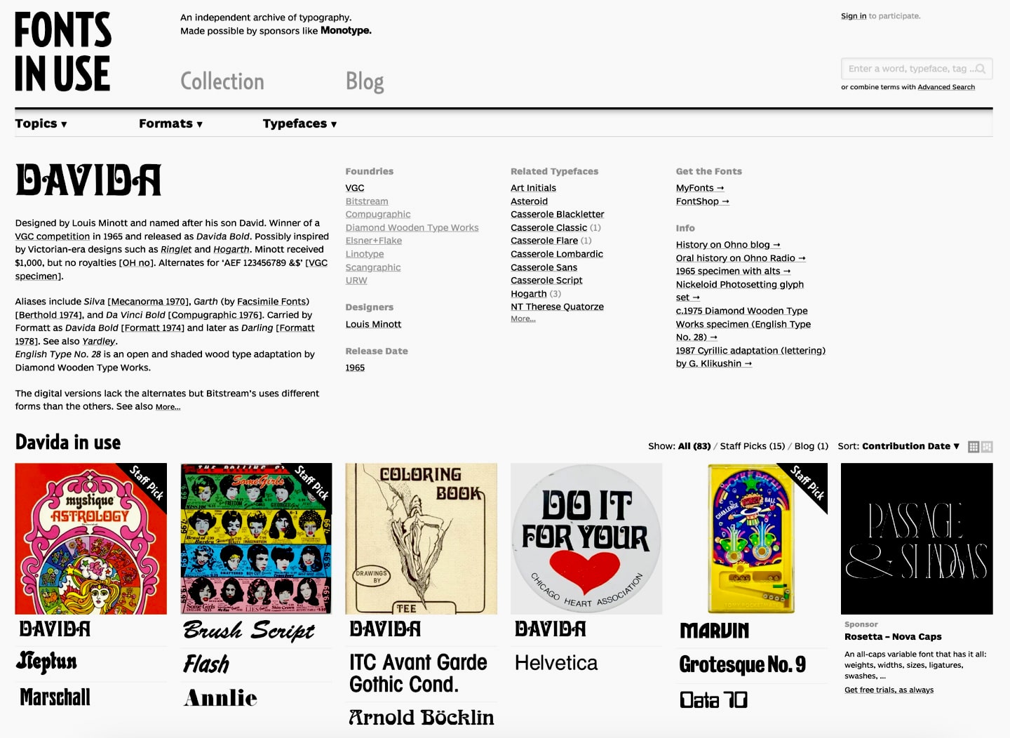 Typography and fonts in real life.