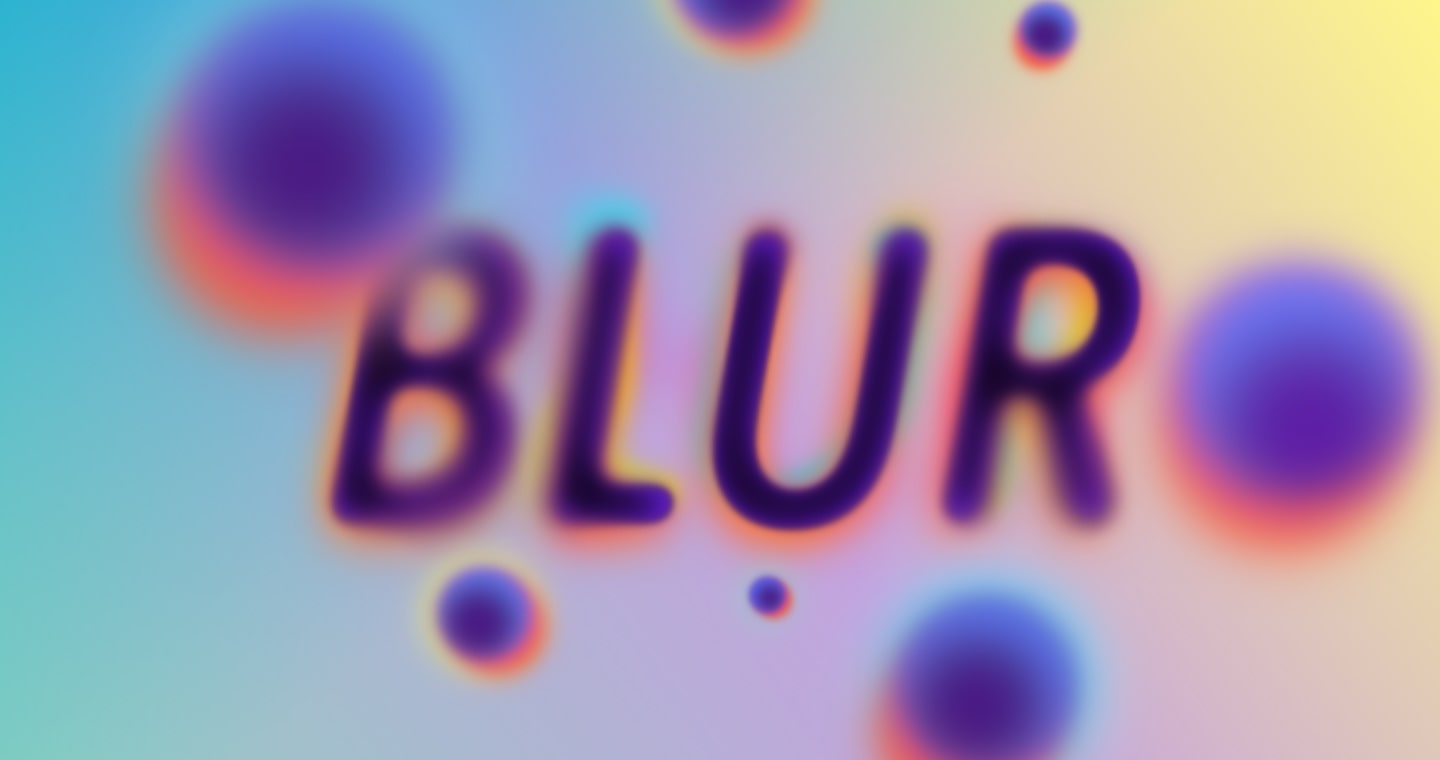 Blur glitch typography