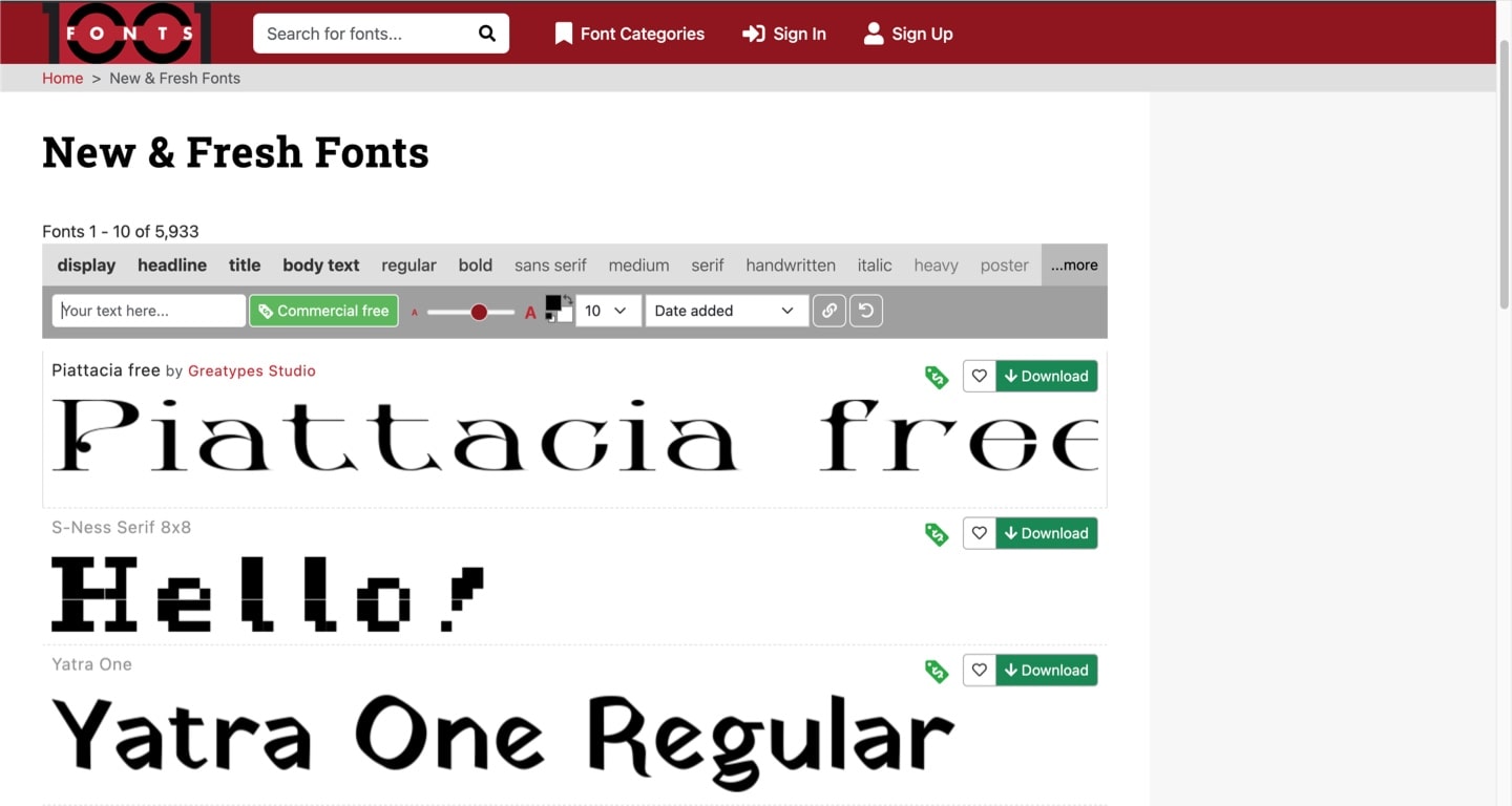 Free fonts on 1001 Fonts website.