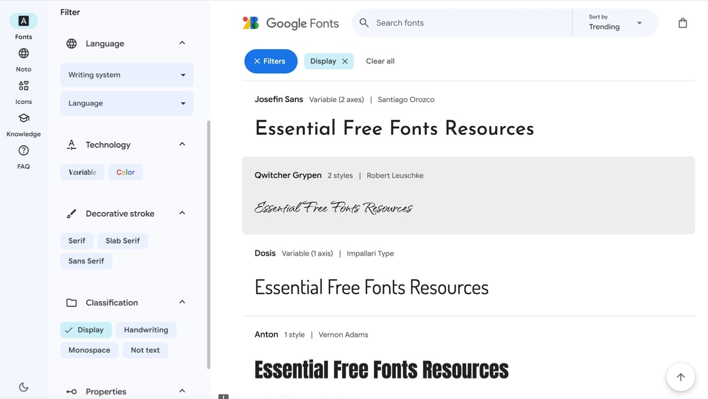 Google Fonts offers a great selection of high-quality and web-friendly fonts.