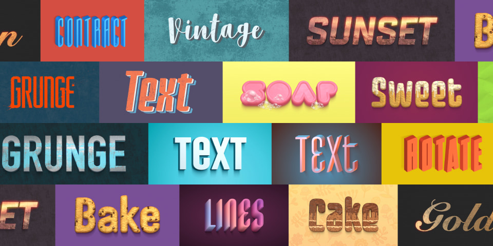 Typography and lettering designs