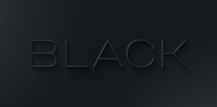 Minimalist typography example.