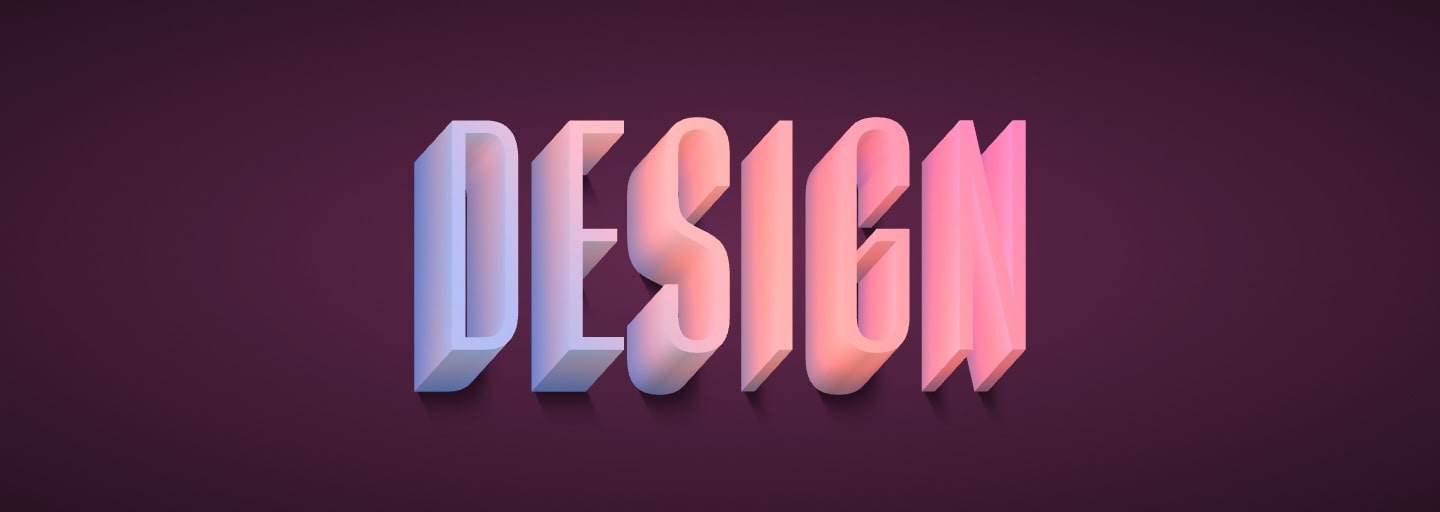Rose Serenity, the color of the year, in typography graphics.