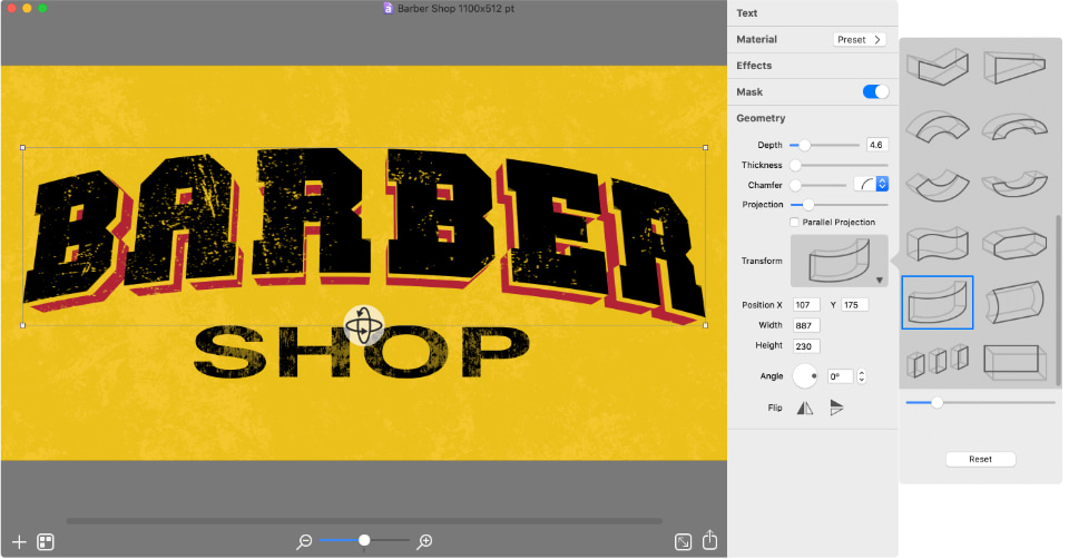 Retro Text Graphics