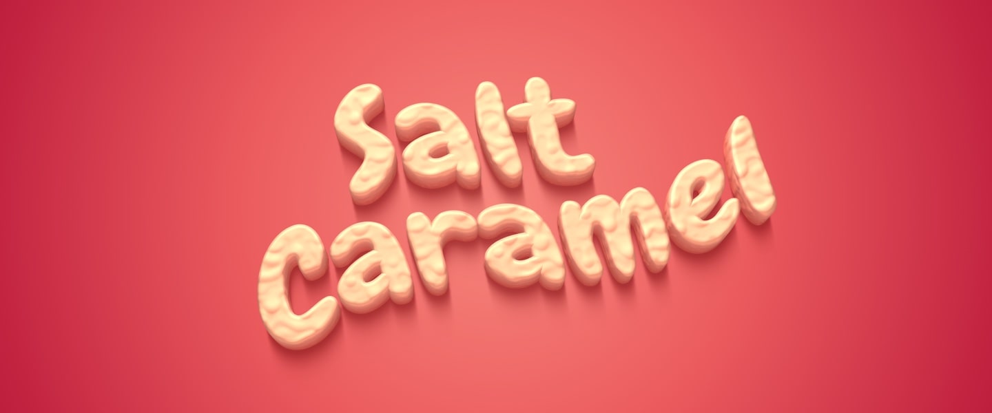 3D text with shape transformation and bump map on texture surface.
