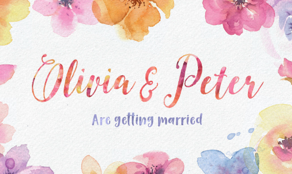 Aquarelle and Watercolor Typography