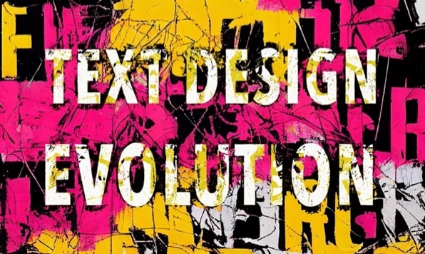 Article on how text design evolved through time.