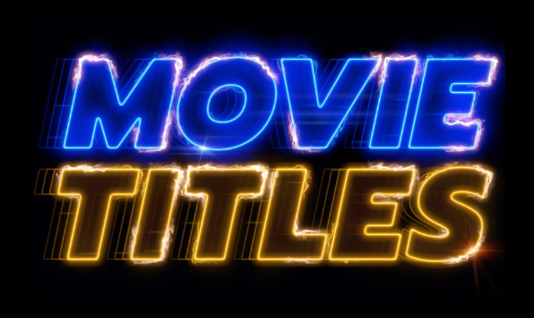 Movie title typography