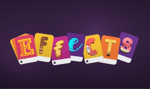 WordArt alternative text effects